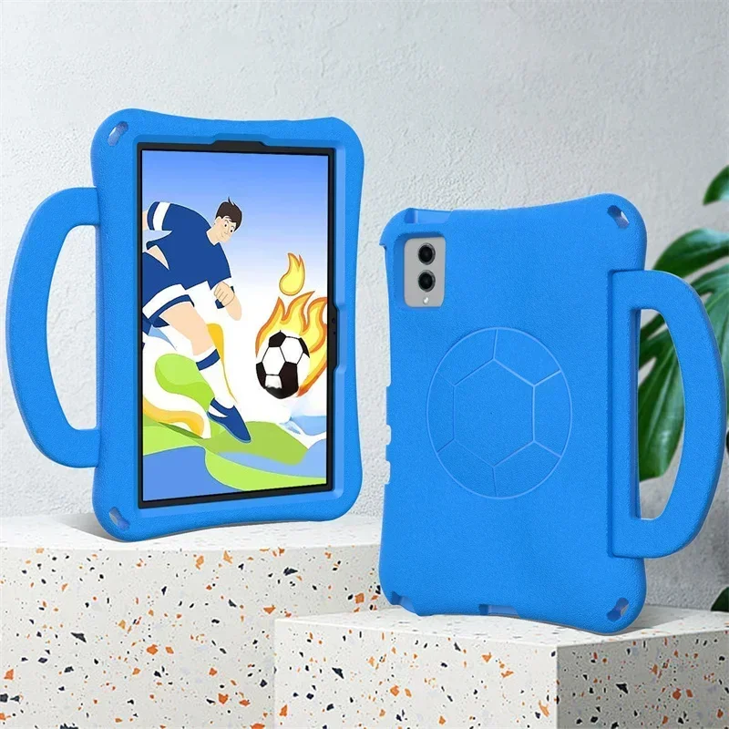 

Cartoon Football Kids Bracket Tablet Case for Honor Pad X8A Case 11Inch Soft Solid Color Skin Feel Shockproof Full Protect Cover