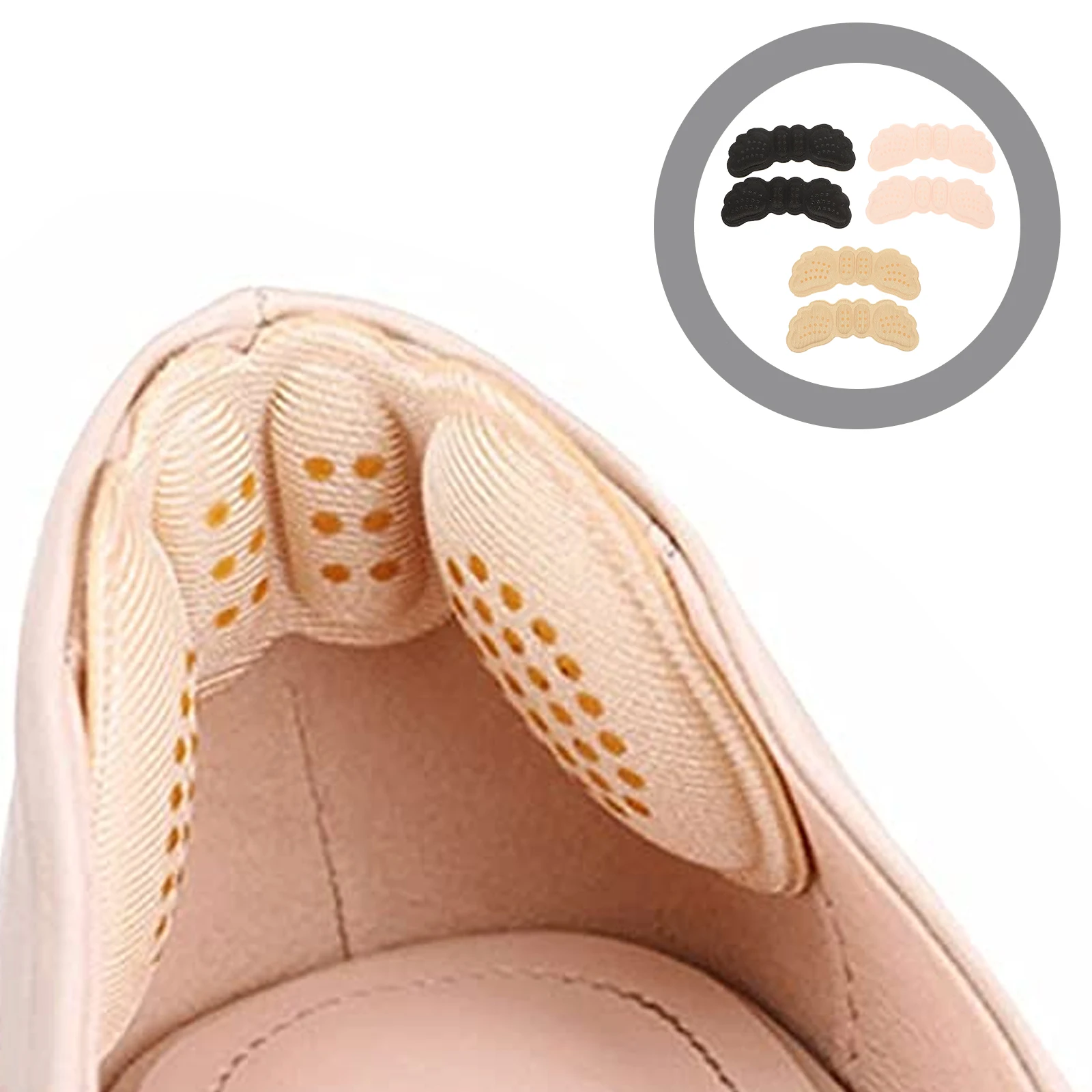 

3 Pairs Anti-slip Heel Patch Grips Shoe Pads Shoes Sponge for Women Sweat Cloth Cushions Insoles Non-slip Man Thick