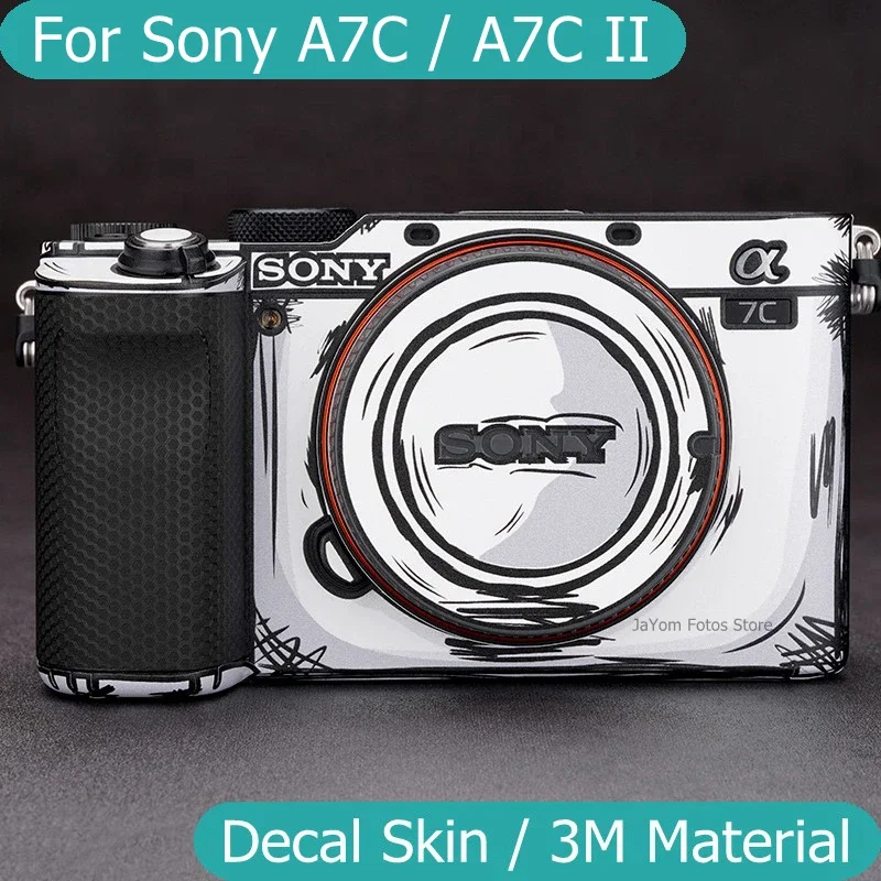 Stylized Decal Skin For Sony A7C / A7CII Camera Sticker Vinyl Wrap Anti-Scratch Film A7C2 A7CM2 A7C Mark II 2 M2 Mark2 MarkII