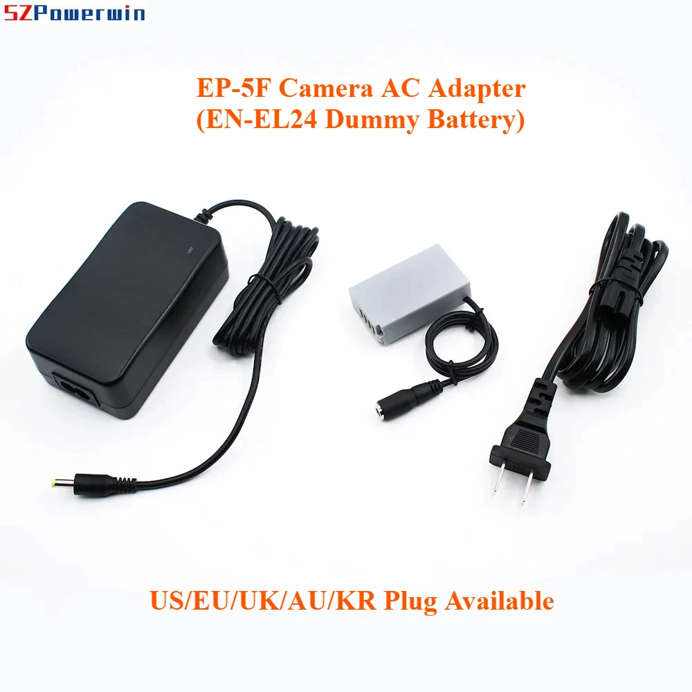 EH5 EH-5A + EP-5F EP5F 4017, соединительная батарея EN-EL24, адаптер переменного тока для камеры Nikon 1 J5