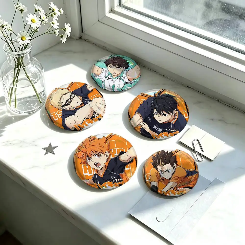 Anime Haikyuu!! Kozume Kenma Kuroo  Brooch Lapel Pin Button Badge on Bag Clothing Hat Jewelry Accessories Toys Gift