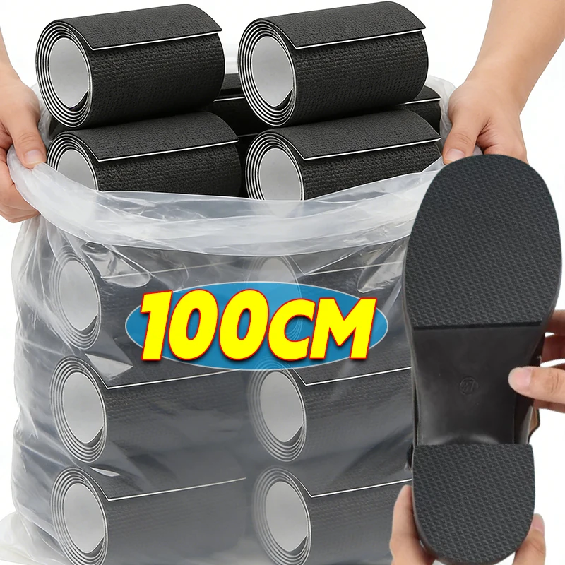 6/8/10CM Thick Non-Slip Wear-Resistant Shoe Sole Sticker-Anti Abrasion Heel Quieter Sound-Canceling Chunky Heel Protection 1Roll