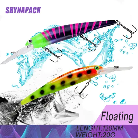 Shynapack 12cm 20g 슈퍼 자석 무게 시스템 긴 주조 새 모델 낚시 미끼 하드 미끼 2019 품질 wobblers minnow