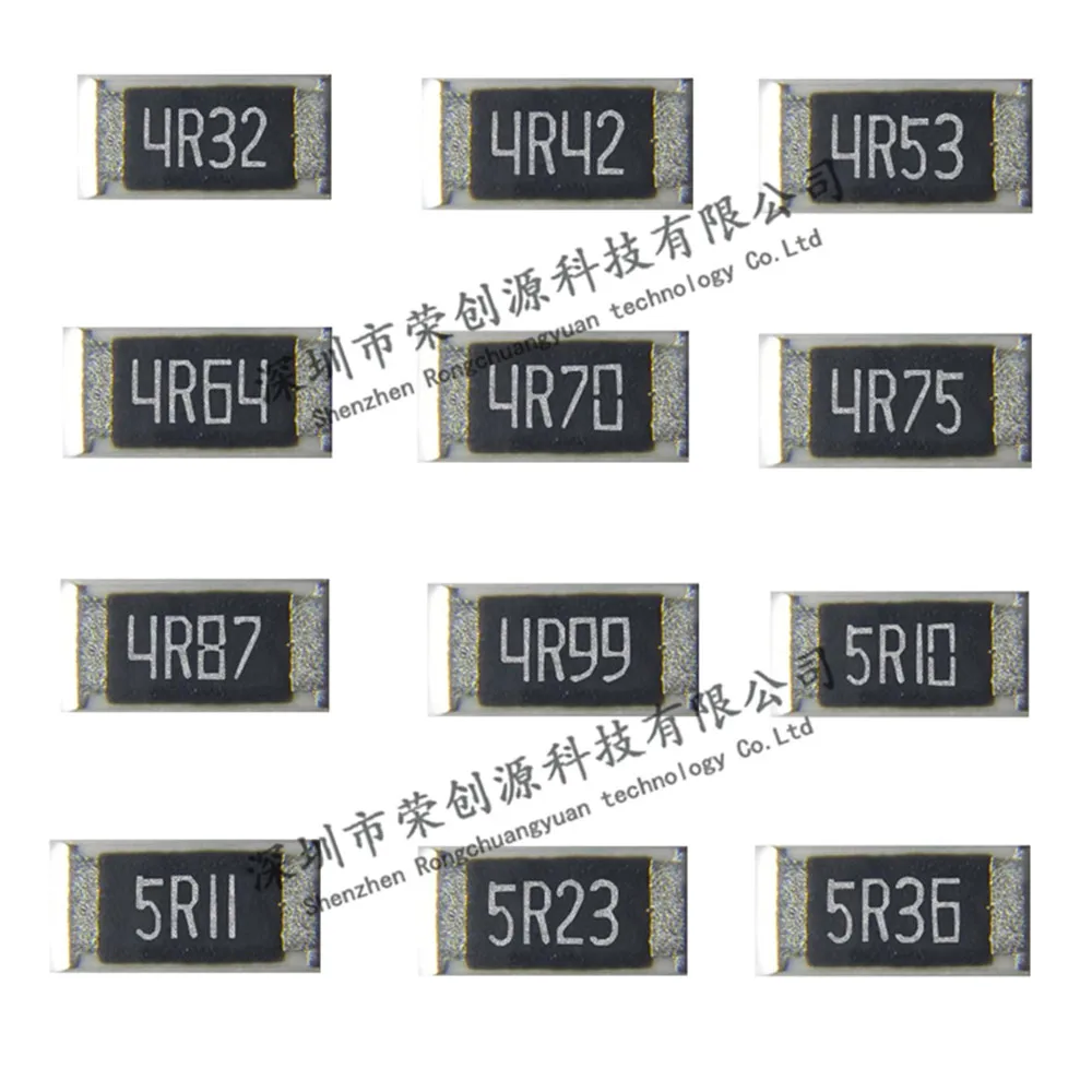 100pcs/lot 1206 smd Chip Resistor 1% 4R32 4R42 4R53 4R64 4R70 4R75 4R87 4R99 5R10 5R11 5R23 5R36  3.2*1.6mm 1/4W