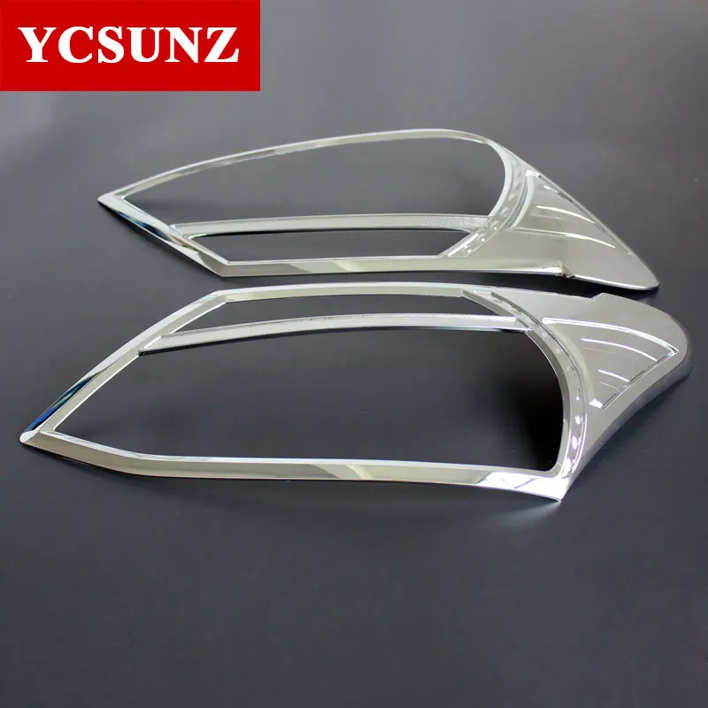 ABS Headlight Cover Accessories For Isuzu Dmax 2012 2013 2014 2015 D-max Front Lamp Hood Cover Car Exterior Parts Ycsunz