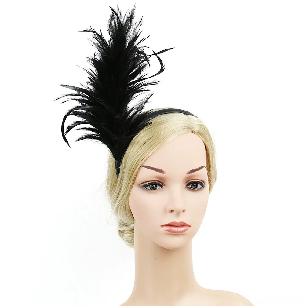 Headband Black Premium Hair Band Lightweight Performance Party Headdress for Cosplay Photo Prop Elegant Hair