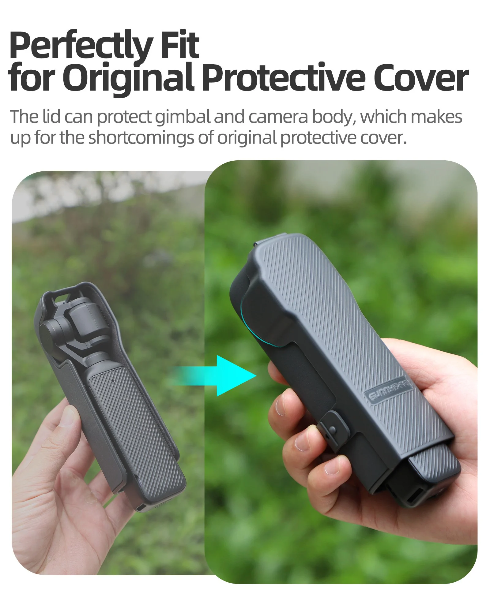 Camera Lens Body Protective Cover OP3-K933 Shell Cover Plate For Osmo Pocket  Anti Drop Pressure Resistant Storage Cover