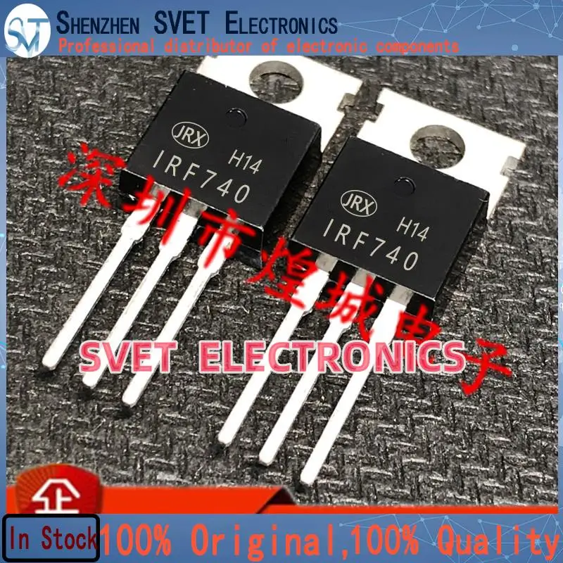 10PCS-50PCS  IRF740 12A 400V TO-220 JR MOS  TO220 Original In Stock Fast shipping