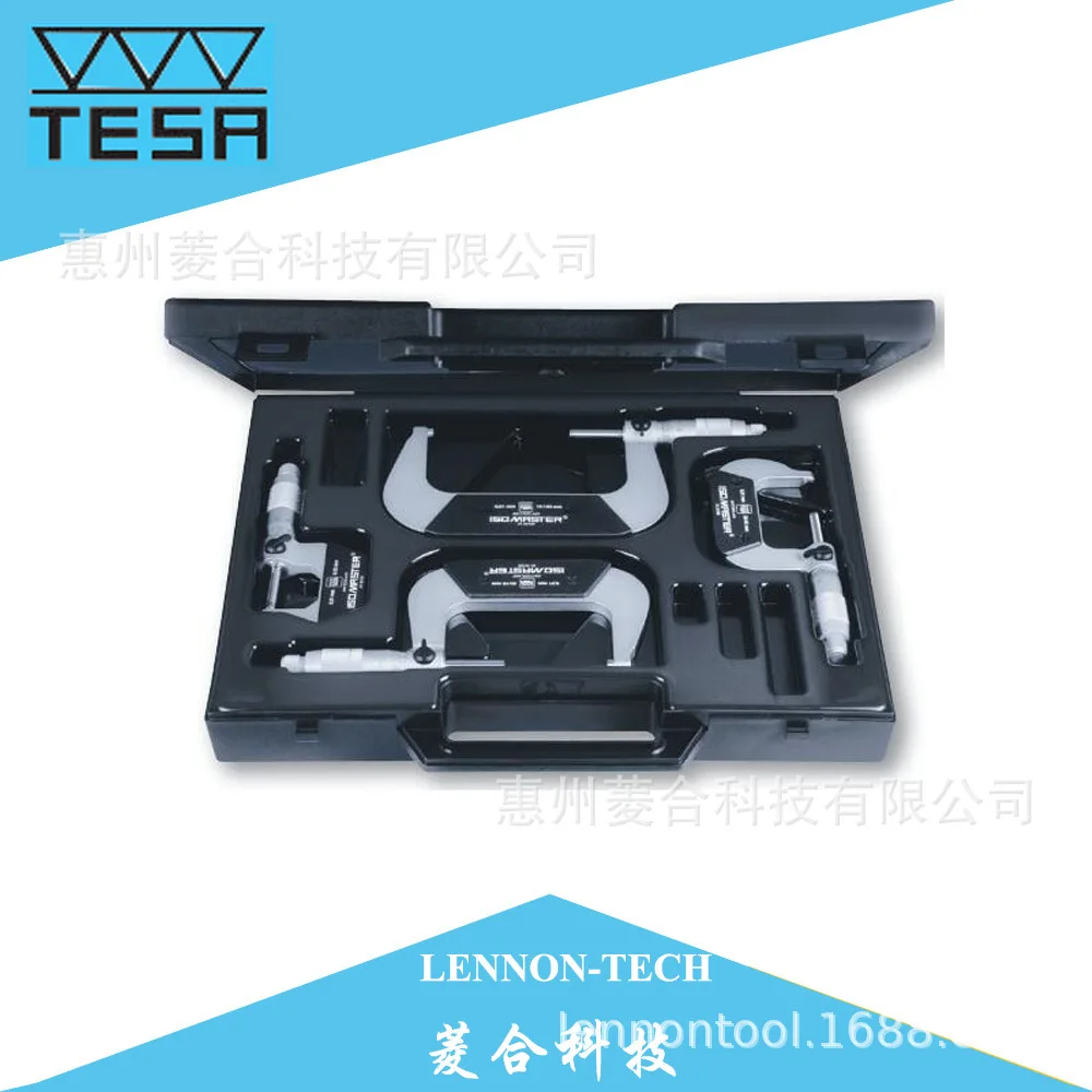 2025 Imported  TESA standard mechanical outer diameter micrometer 00110113 set 0-100mm 0.01mm