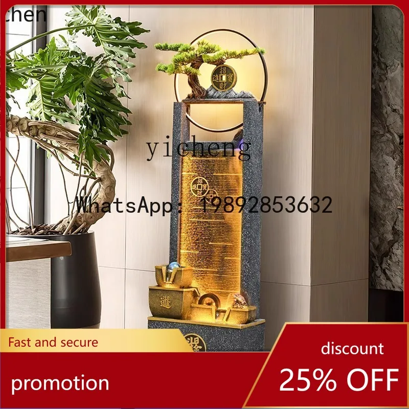 

HT Bafanglai flowing water ornament entrance floor decoration circulating water landscaping curtain wall