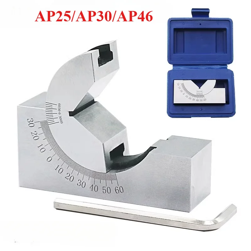 

Milling Machine Precision Parts Adjustable Pad 0/30/60 Angle Gauge Debugge V Block Angler Top Tool AP25 AP30 AP46 For Measuring