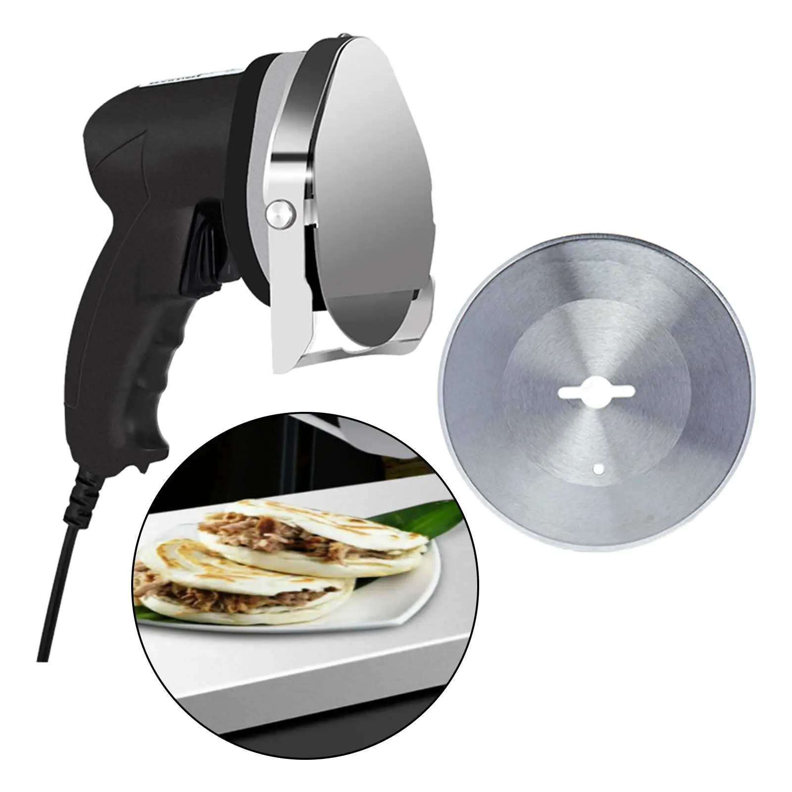 

Electric Kebab Knife Stainless Steel Ergonomical Handheld Sliced Meat Gyros for Home Turkish BBQ Restaurants Kitchen US Adapter
