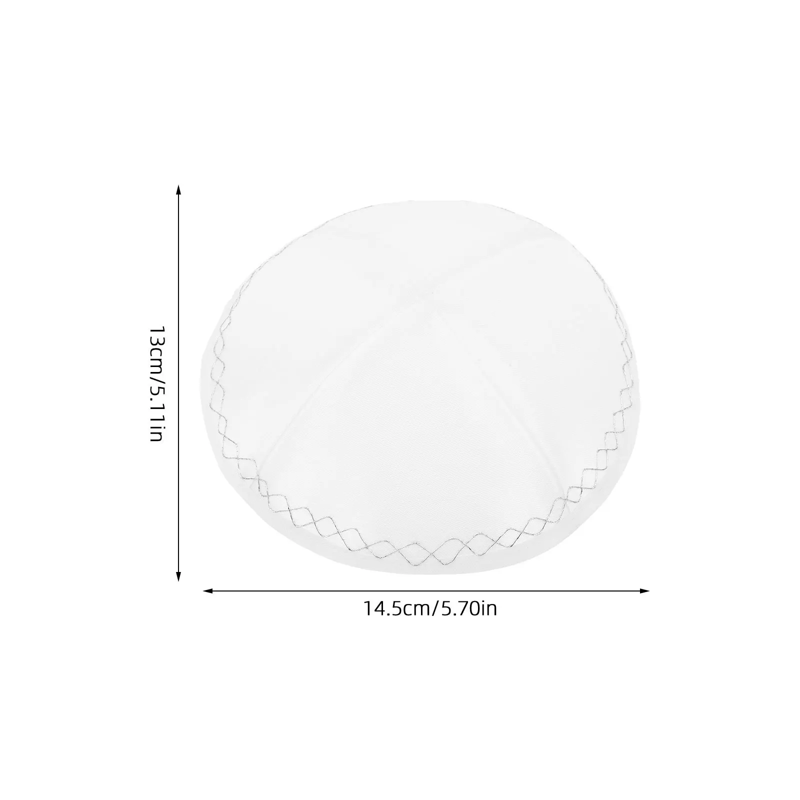 يهوديكا الأبيض كيباه الصلاة شقة يامولكي قبعة الجمجمة الدينية ميتزفه الزفاف شابات قبعة المراهقين الرجال قبعة يهودية #5
