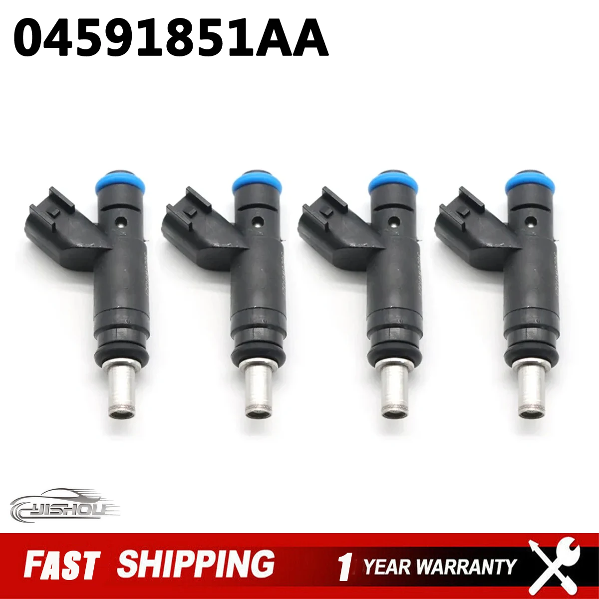 04591851AA Fuel Injector Nozzle for Chrysler 300 Dodge DAYTONA JEEP COMMANDER GRAND CHEROKEE 4.7L 5.7L V8 2005-2018