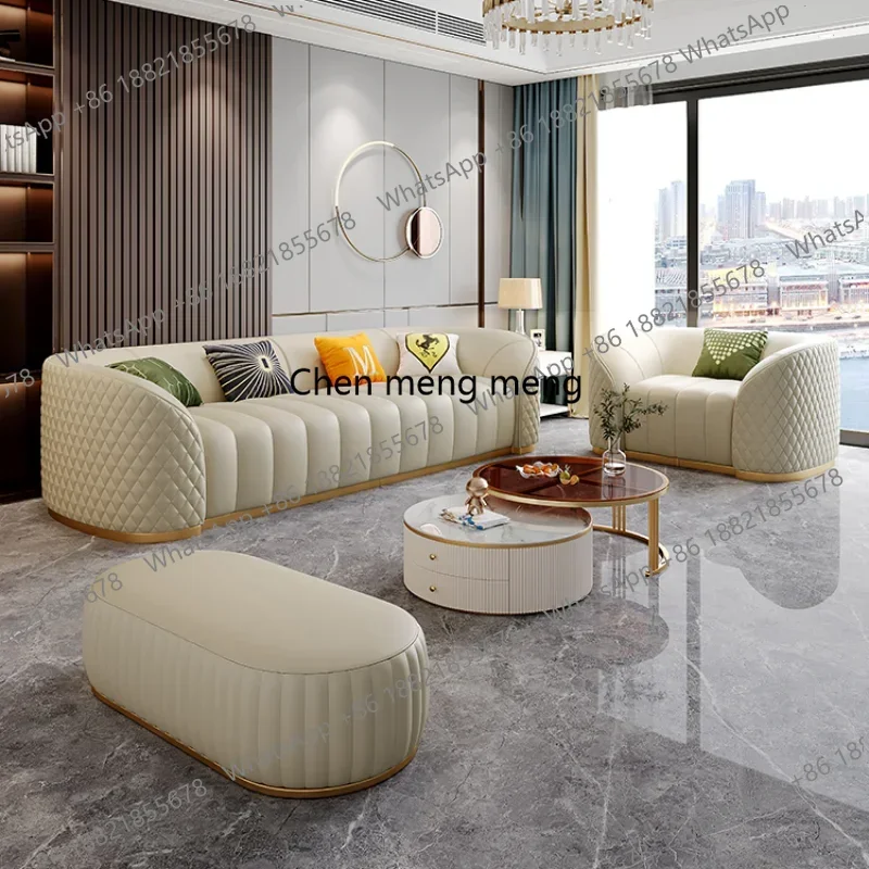 D182 Throne Leather Luxury Sofa Chair Fancy Modern Relax Italian Sectional Sofa Loveseat Trendy Children Divano Letto Hotel Fur
