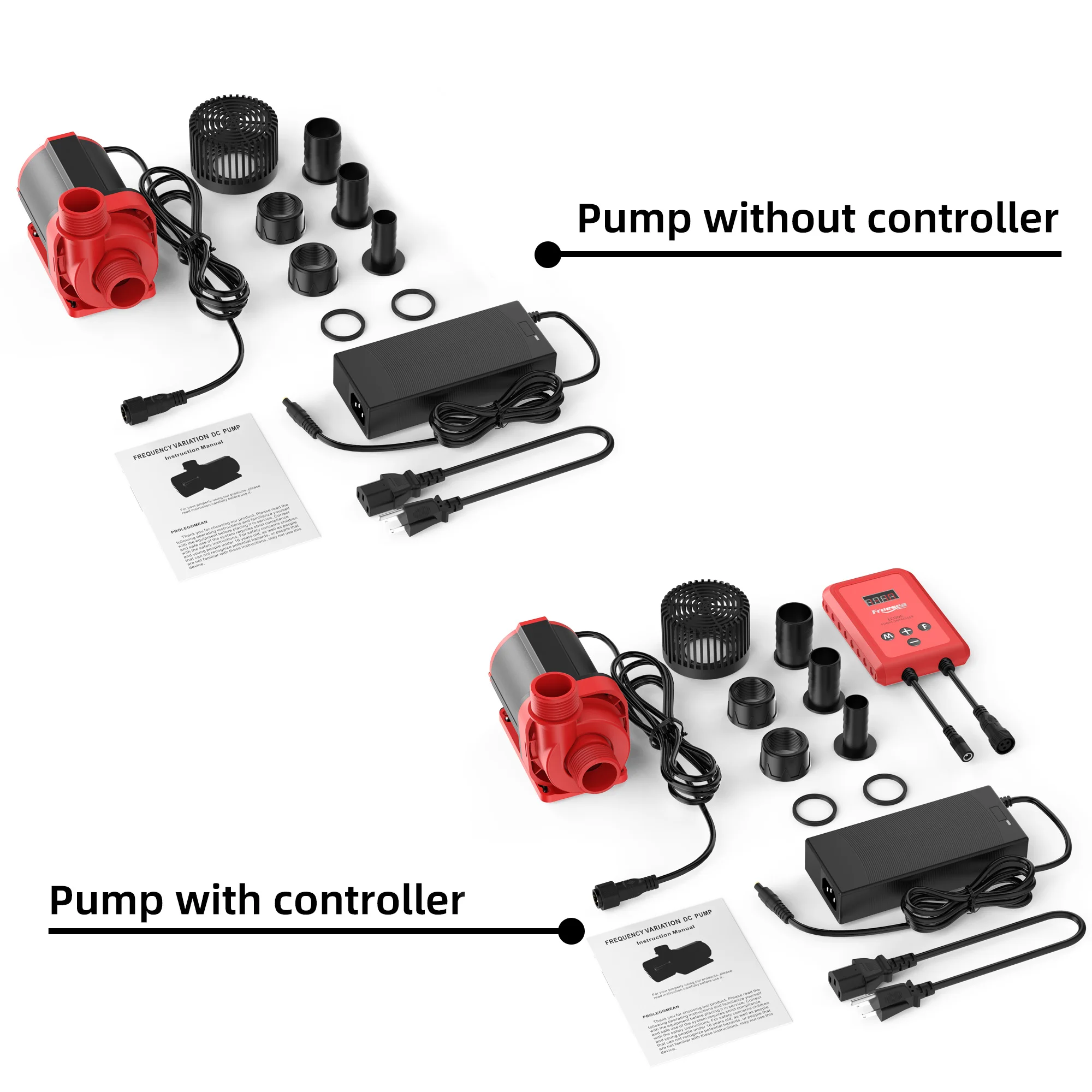 Freesea 85W DC 12V Smart Solar Water Pump High Flow Control Low Voltage Large Panel Energy Saving Small Water Fountain Pump