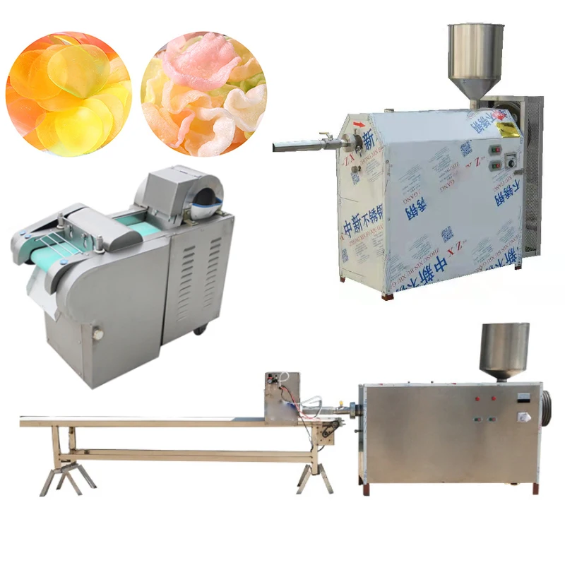 Máquina automática de patatas fritas de gambas, extrusora de galletas de camarones, máquina cortadora de galletas de gambas