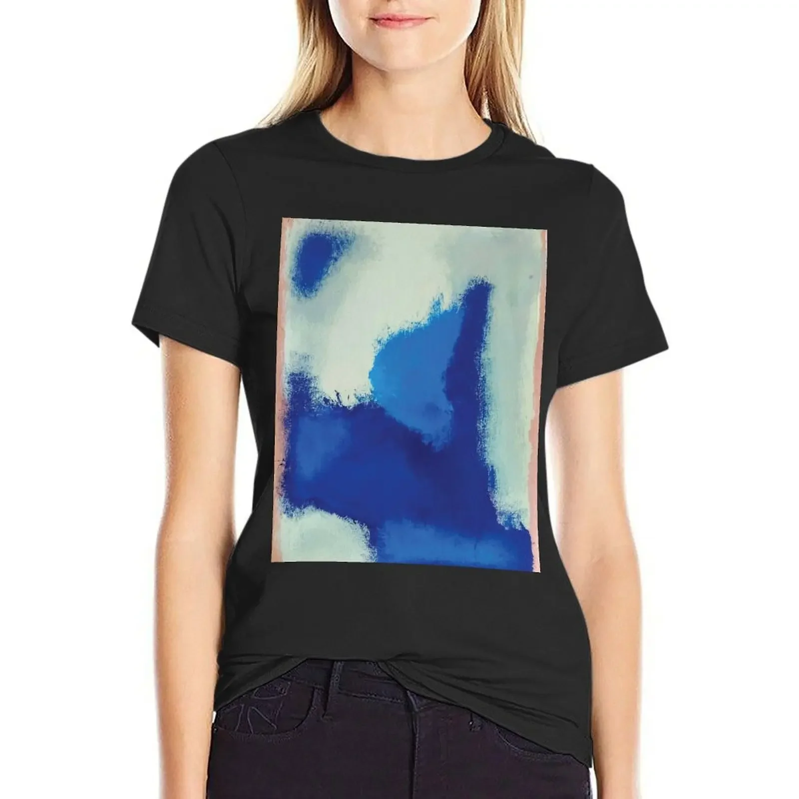 

mark rothko Art Print Poster Vaporwave Shirt Wallpape T-Shirt customs plus size tops cute clothes white t-shirts for Women