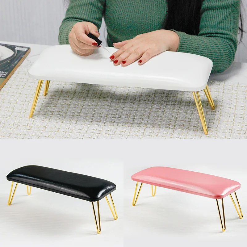 Nail Supplier Salon Tool Manicure Table Hand Pillow Soft Leather Nail Pillow Hand Rest for Nails