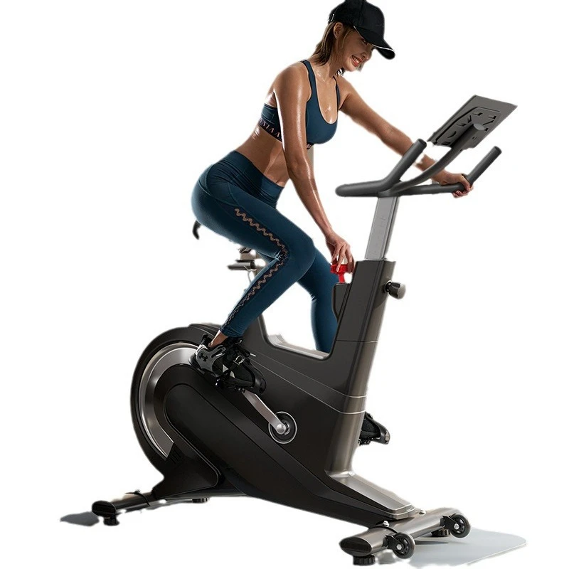 

Magnetic control intelligent spinning bicycle Home indoor gym equipment Weight loss Quiet exercise Self-propelled bicycle D5