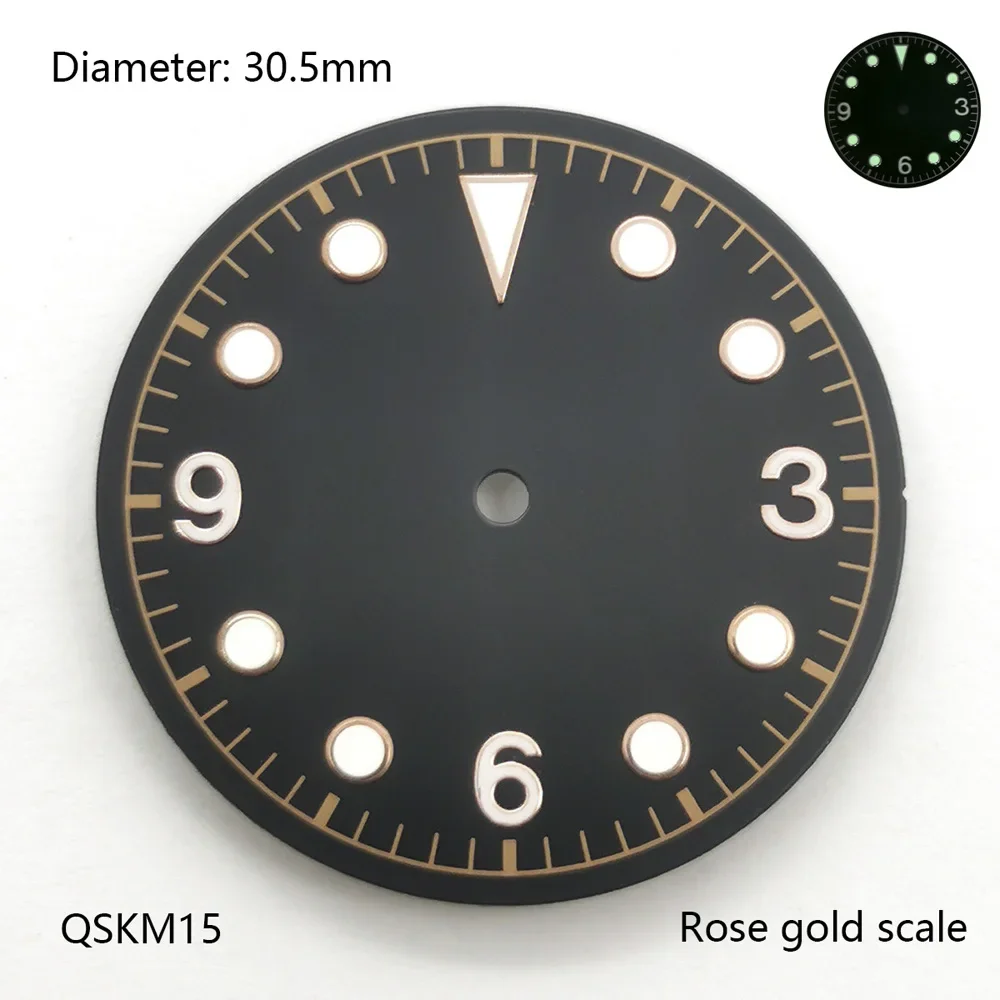 NH35 dial 30.5mm green blue dial nh35 suitable for Japanese NH35 automatic mechanical movement watchmods can customize logo