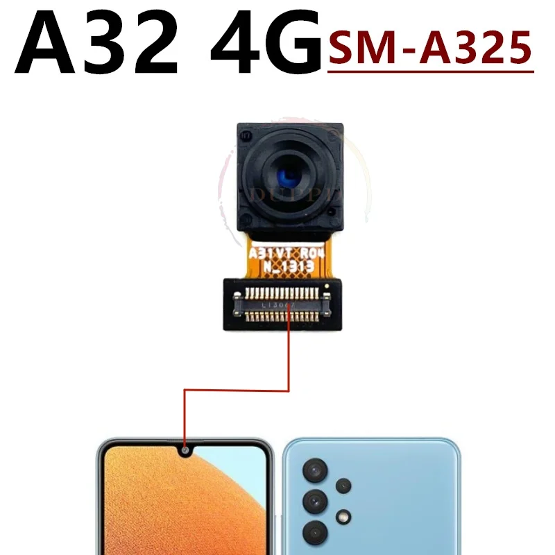 Rear Front Camera For Samsung Galaxy A32 4G 5G Selfie Facing Backside Frontal Back Camera Module Flex Repair Spare Part