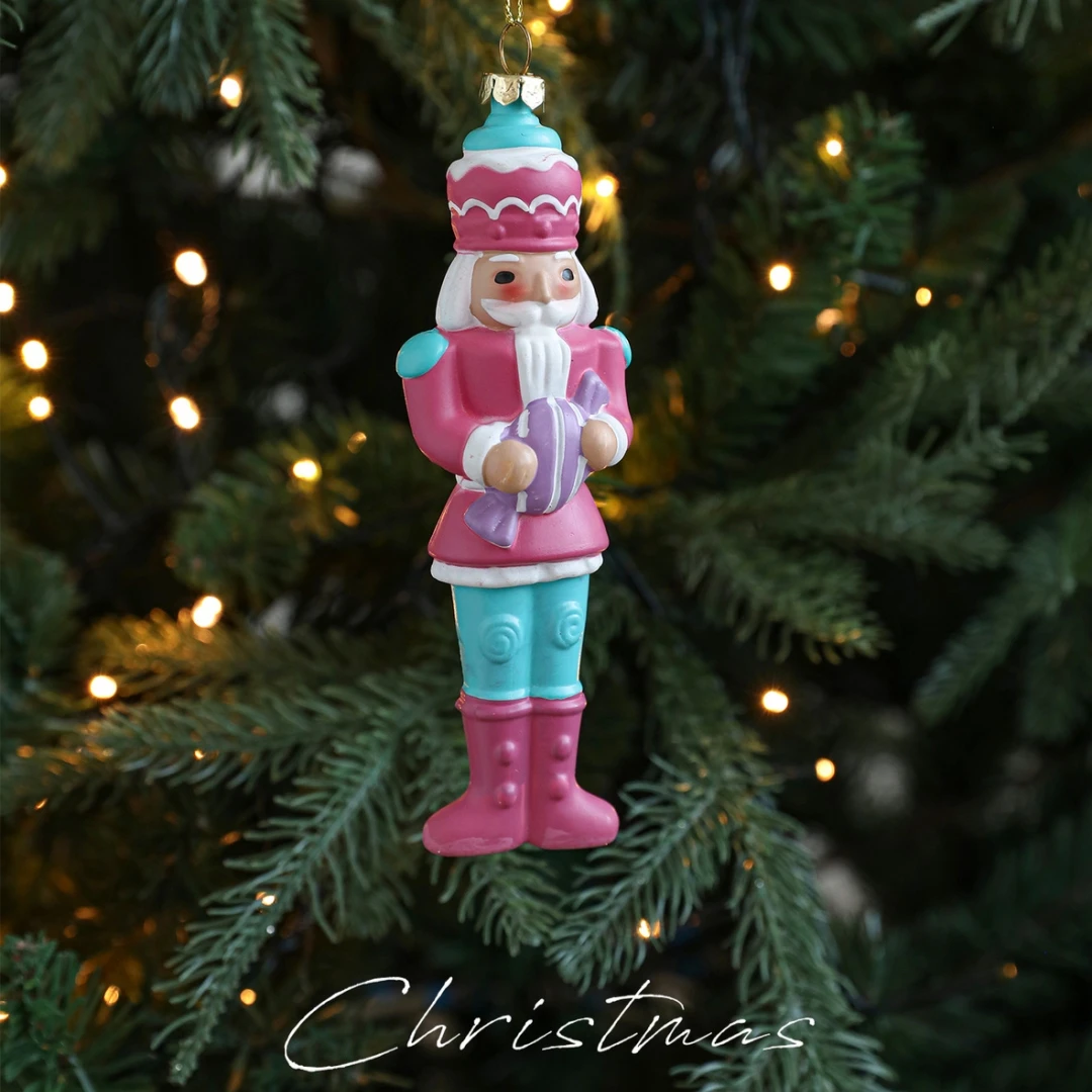 متعدد الألوان عيد الميلاد معلقة المعلقات شجرة عيد الميلاد إكليل صندوق البريد الطائرة قطرة الحلي البلاستيك قصب طبل زينة شجرة عيد الميلاد