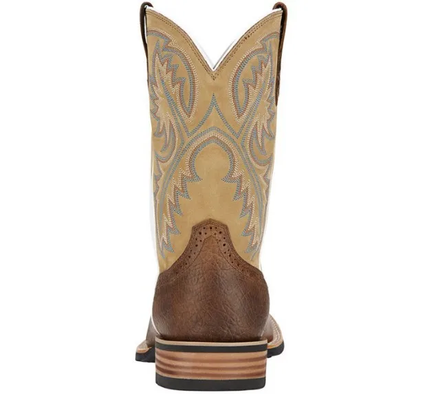 Retro-Stickerei Western-Stiefel für Herren, Schwarz-Braun, Cowboy-Piratenstiefel, Handgefertigt, Unisex, Elegante Reit- und Outdoor-Schuhe – Detail 6