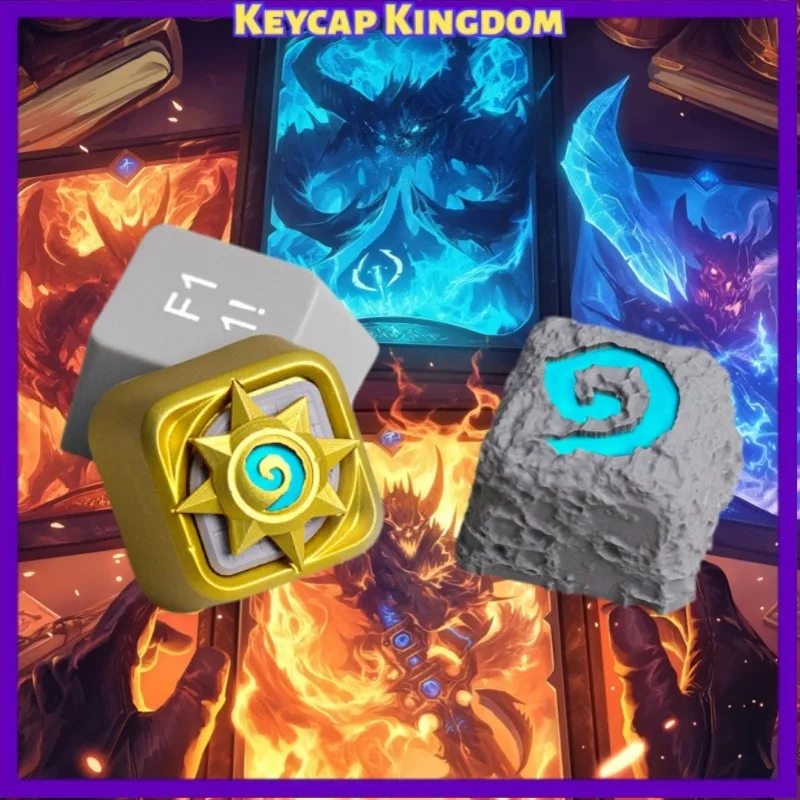 Hearthstone WOW Personalized Keycaps 3D Printed Resin Custom Artisan Keycaps PC Gaming Keyboard Accessories Gifts for Collection