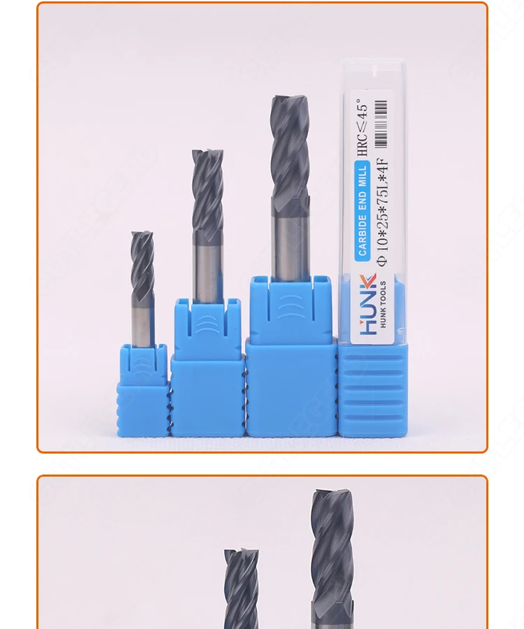 CUTLEGEND HRC50 Hartmetall-Schaftfräser CNC 2-Schneiden 4-Schneiden Hartmetall-Fräswerkzeuge 1mm 2mm 3mm 4mm 6mm 8mm 10mm 12mm für Stahl – Detail 7