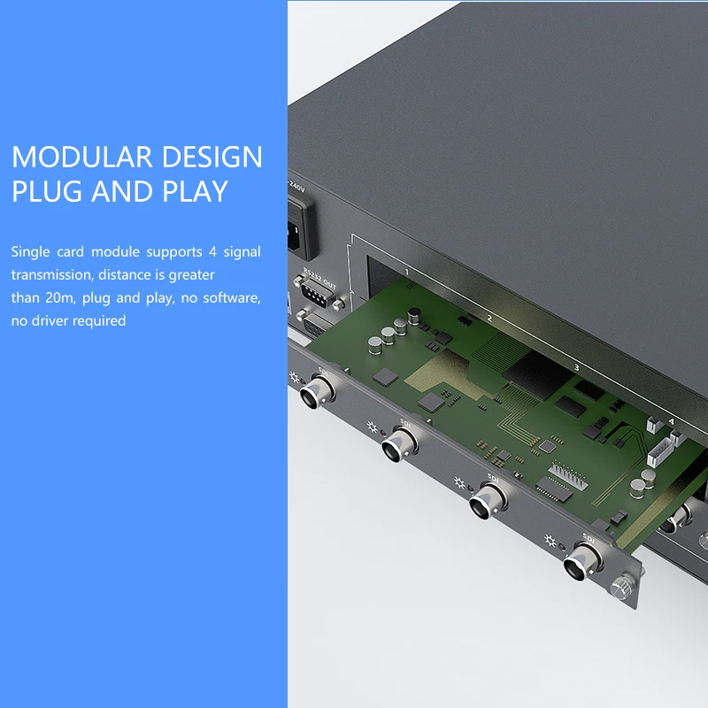 8x8 16x16 SDI Matrix Switcher HD Mixed Plug-in Matrix Video Switcher 16 Input 16 Output With HDMI/DVI/VGA/SDI Interface