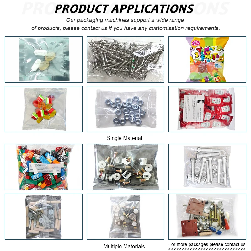 Guangdong Multi-function Weighing Plastic 3 Sides Packaging Machine Multi Function Automatic Packaging And Other Sealing Machine