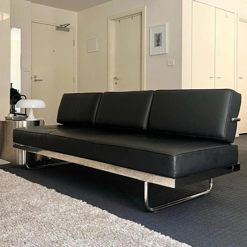 

Middle sofa living room simple modern stainless steel