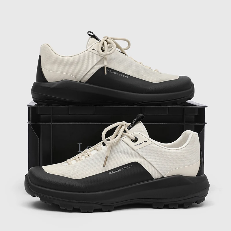 Chaussures décontractées pour hommes, style britannique, plateforme, semelle épaisse, boucle métallique, lacets, rétro, bureau, mode streetwear, baskets