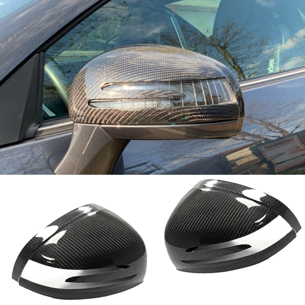 Dry Carbon Mirror Covers Cap For Mercedes-Benz SLK SLC SL AMG GT R172 SLK200 SLC300 SLC260 2012-2019 Rearview Mirror Caps Covers