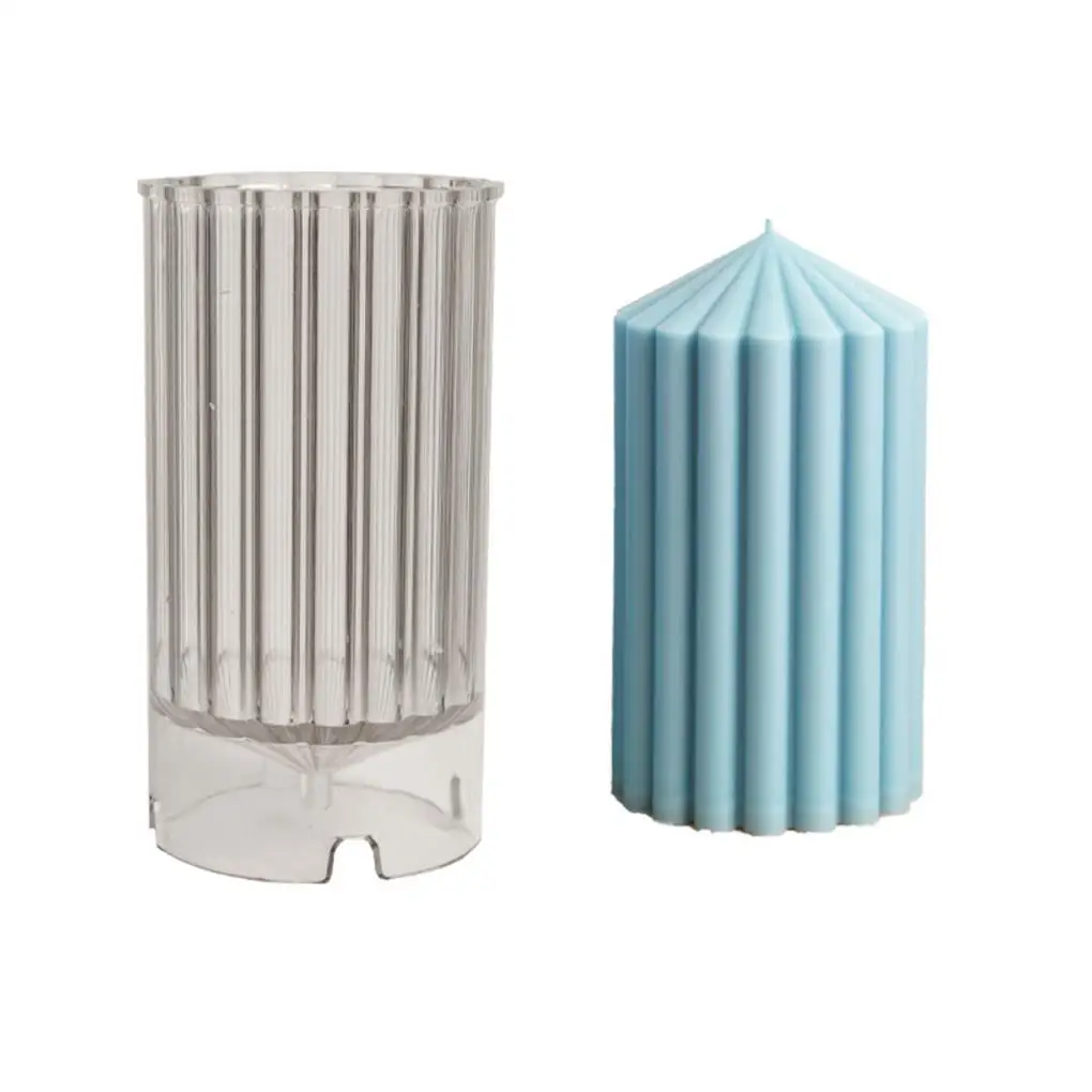 

PC Durable And Odorless Plastic Mold For Cylindrical Candle Making Round Edge Candle Mold PC Made