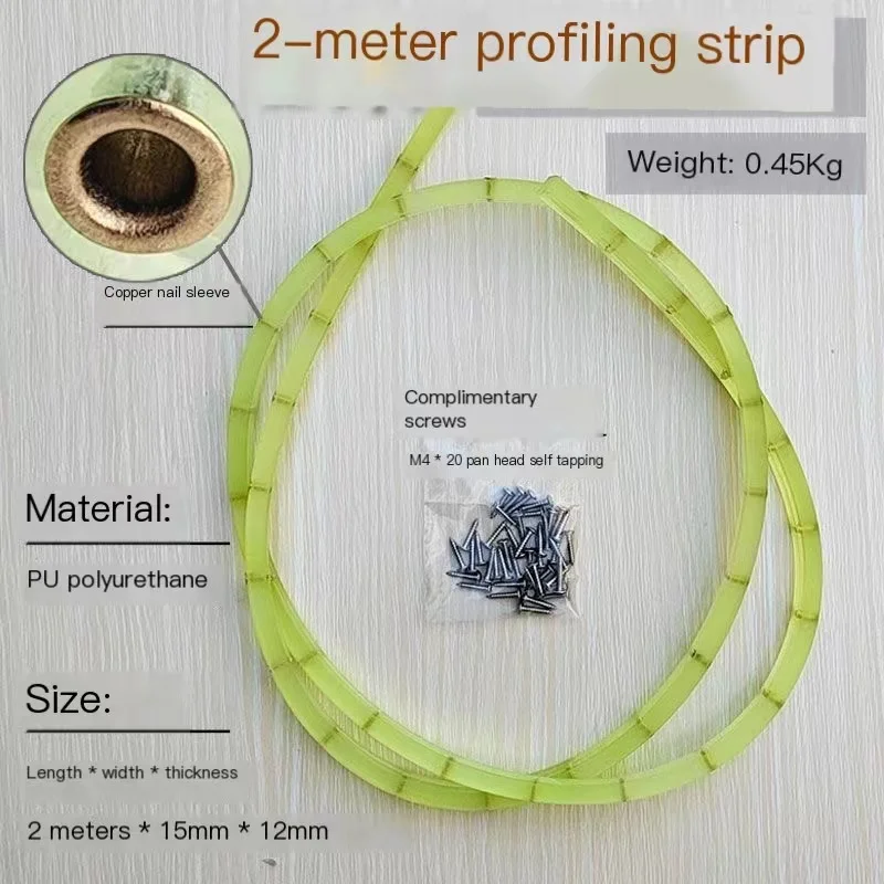 Carpintaria Profiling Strip, Molde Curva flexível, Ajustável e fixo Complex Shape Contour, Ferramenta Carpintaria, Templates Guide, 2m