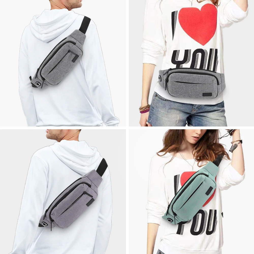 Large Fanny Pack for Men Women crossbody Belt Bag for Travel Running Hiking Dog Walking Outdoors mobile iPhone girls handbag