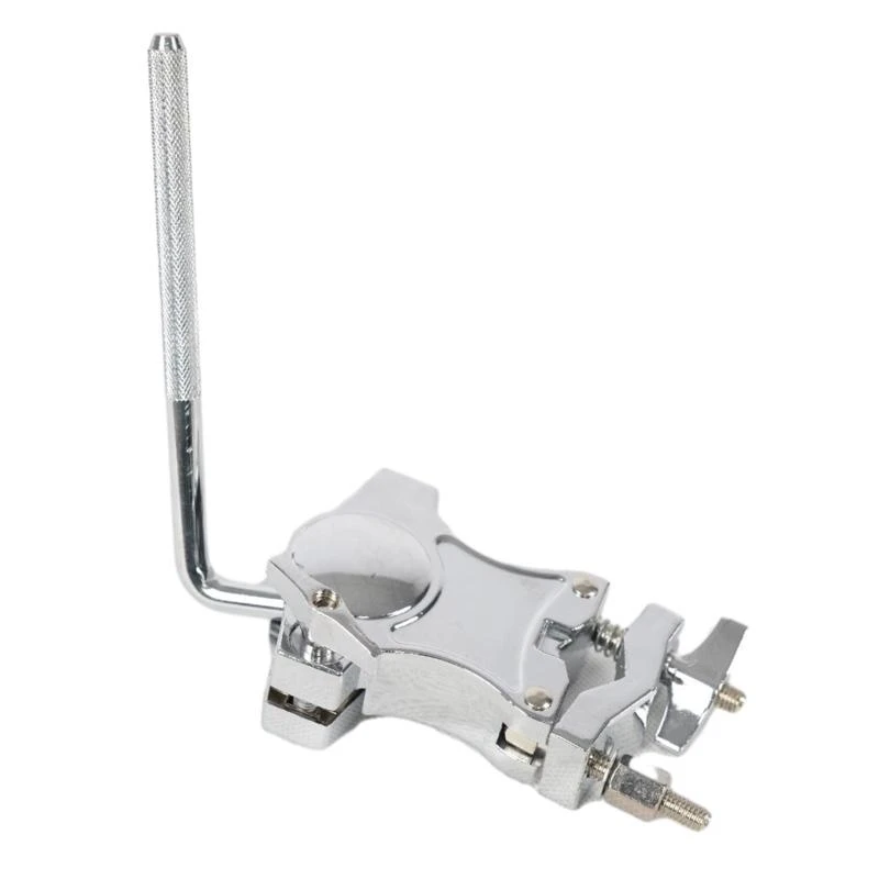 Adjustable Drum Clamp Cowling Mounting Bracket Expansion Clamp Metal L-Rod Drum Clamp for Drum Musical Instrument