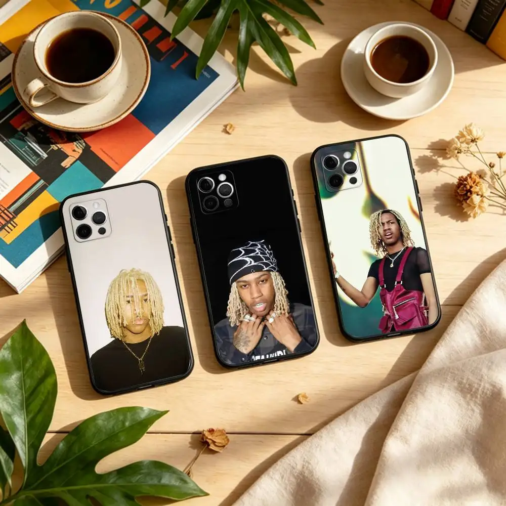 Singer Rapper R-Rich Amiri  Soft Silicone Black Cover,Phone Case For iPhone 17,16,15,14,13,12,11 Plus,Pro Max,XS