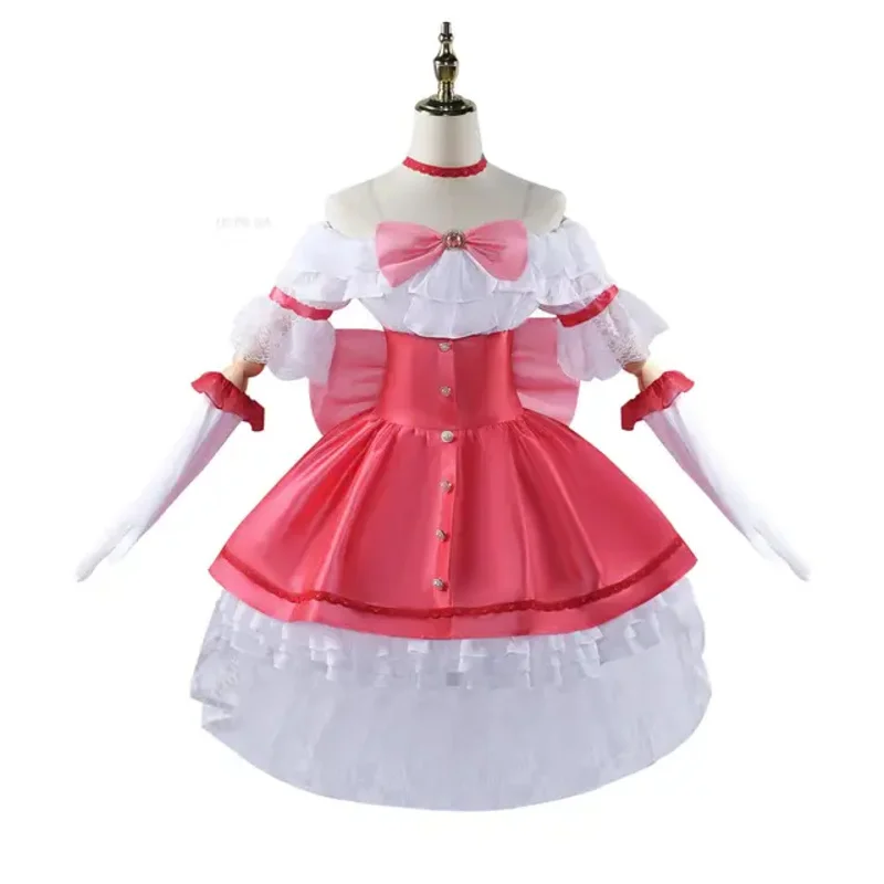 Ss13anime puella magi madoka magica traje ova halloween cosplay roupas femininas fantasia rosa lolita vestido terno escola unif
