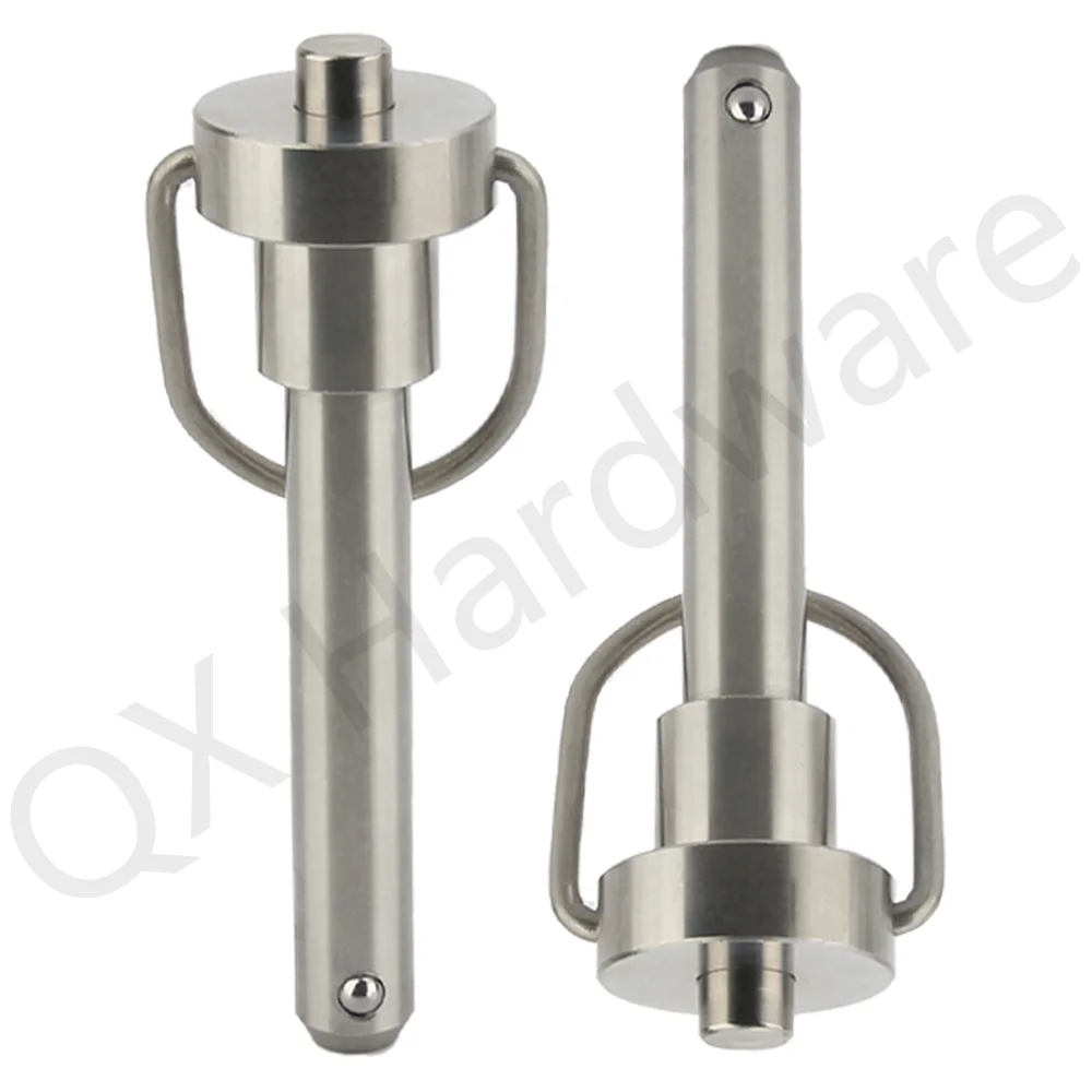 QX112 Factory Outlet Stainless Steel Quick Release Pins High Quality Ball Lock Pin With Ring Handle for Locating Length 10~100mm