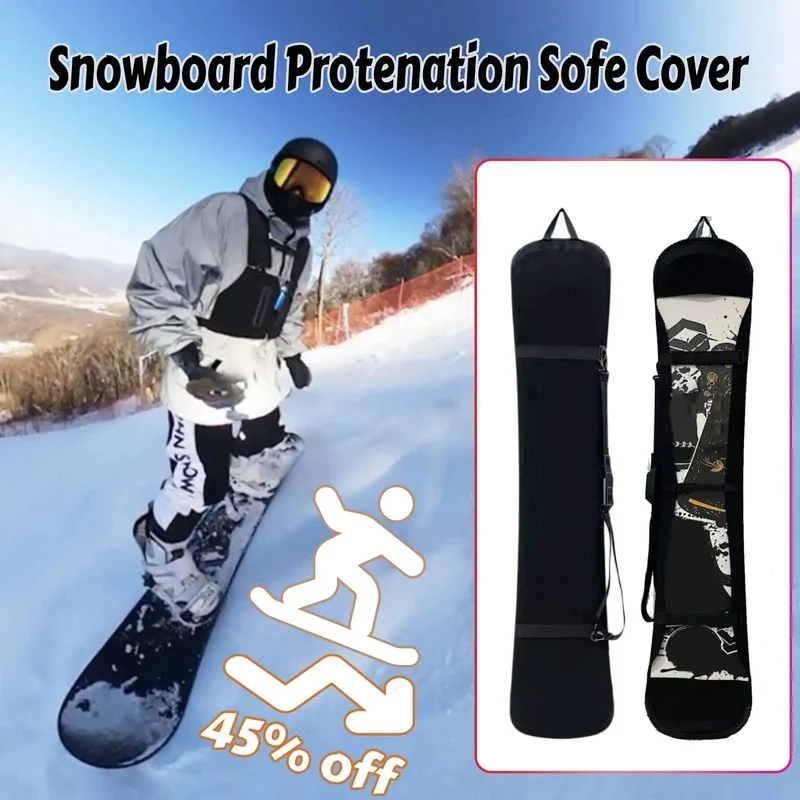 New Ski Snowboard Cover Skiing Snowboarding Snowboards Skis Carry Bag Monoboard Plate Protective Case Scratch-Resistant Backpack