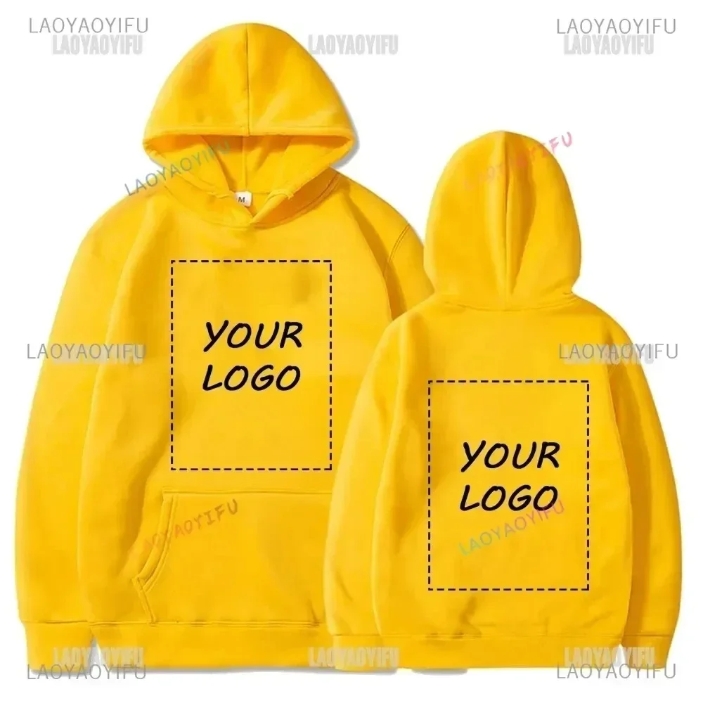 Student Casual Custom Printed Text DIY Hoodies 2024 Customized Logo Hoody Custom Long Sleeve Hoodie Text Logo Sweatshirt