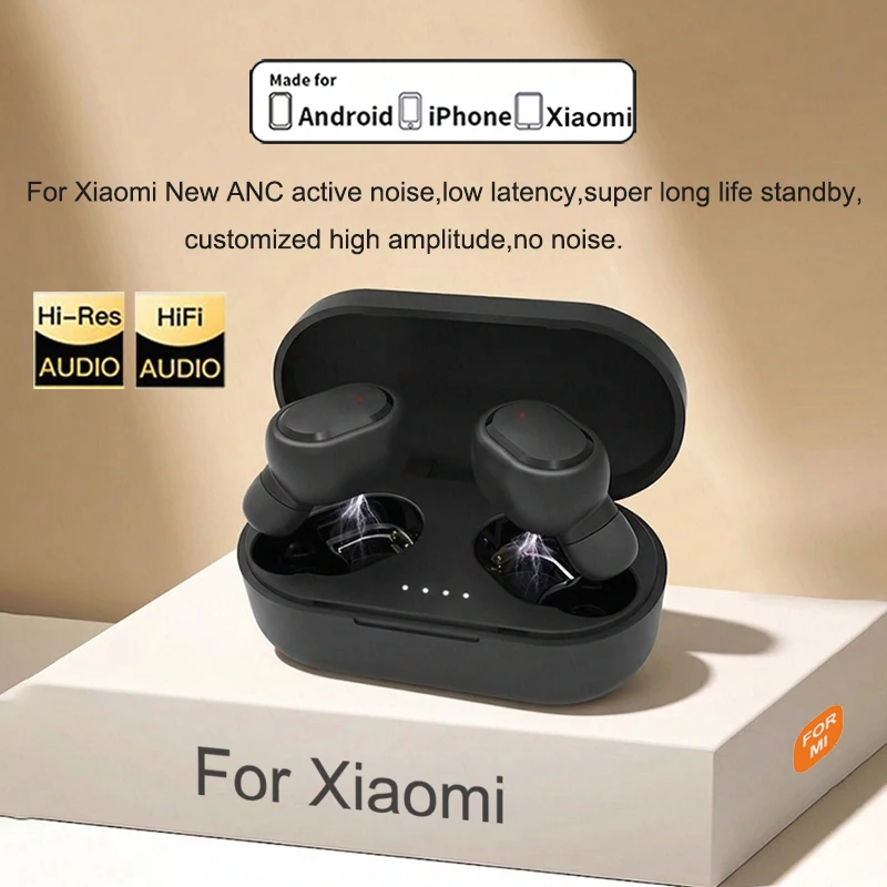 

For Xiaomi Original TWS Wireless Bluetooth Earphones Sport Earbuds Noise Cancelling Headsets For Redmi Airdots iPhone Headphones