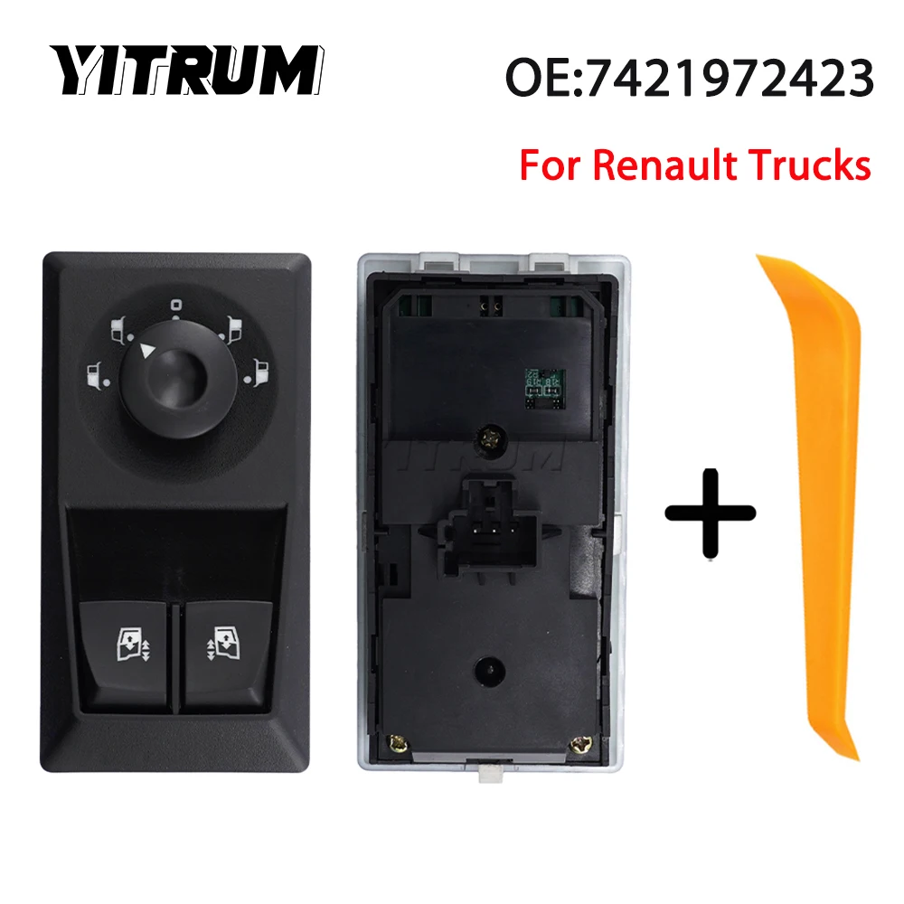 

YITRUM 24V Door Panel Switch Power Window Switch For Renault Trucks 7421972423 7423391509 44T404901