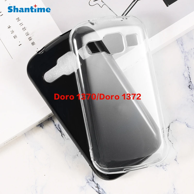 Case for Doro 1370 TPU Shockproof Rubber Cover Protective Bumper Flexible Shell for Doro 1372