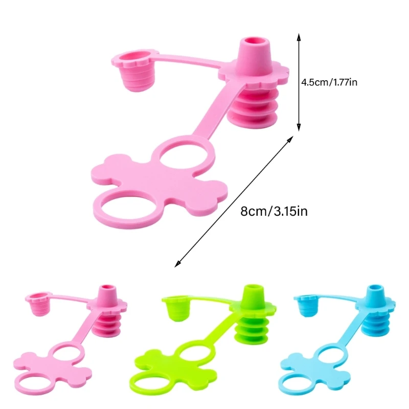 Vòi Silicone Cao Cấp Cho Bé Dễ Dàng Cầm Không Làm Đổ Nước Trang Trí Đồ Bình Silicon Ngọn Bảo Vệ Nhỏ Miệng