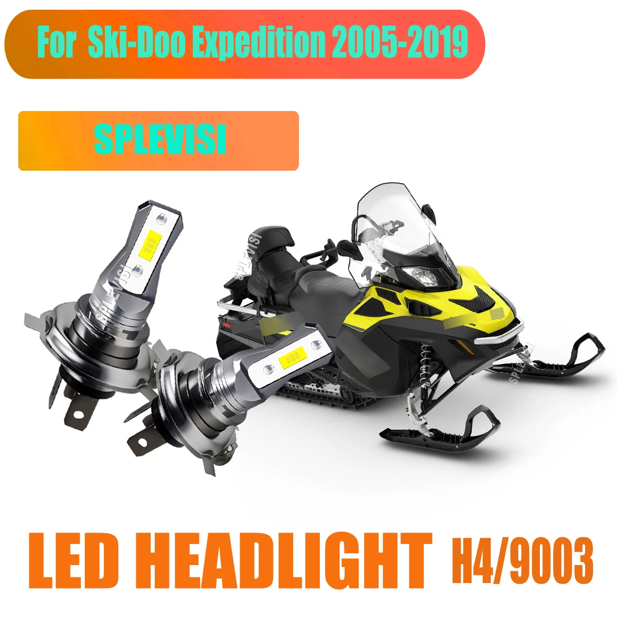 

LED 45W White Motorcylce Auto Headlights - Wide Compatibility For Ski-Doo Expedition 2005 2006 2007 2008 2009 2010 2011-2019