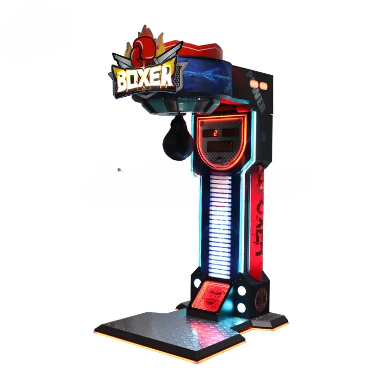 Coin operated arcade card payment punching bag kick matching vending training electronic boxing gaming machine price